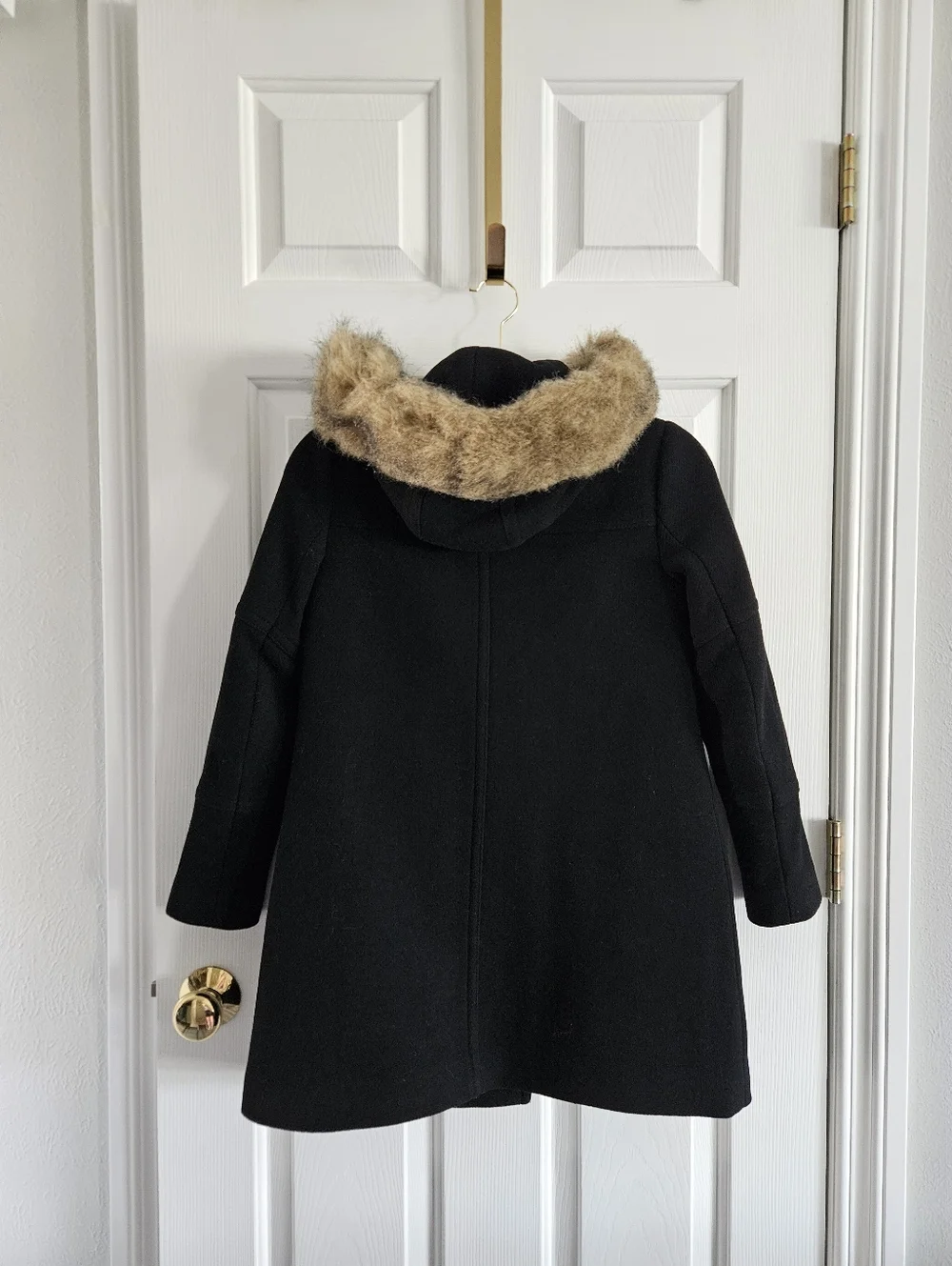 NWOT J.Crew Chateau Wool Italian Stadium Cloth Hooded Parka- 000Petite - Picture 2 of 7